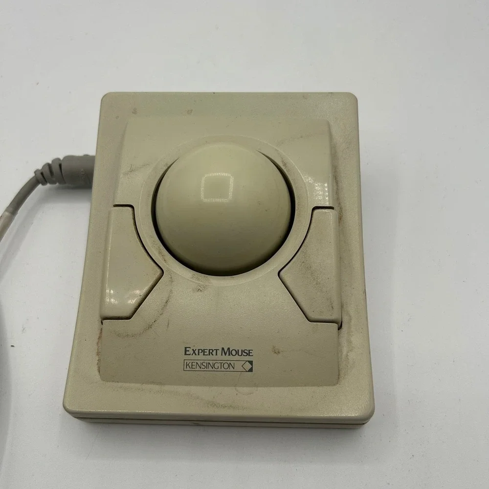 Kensington Expert Mouse Trackball Version 2.0 Vintage Computer Peripheral Beige